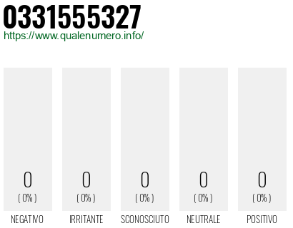 Numero 0331555327