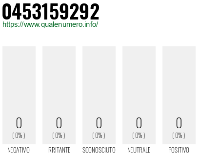 Numero 0453159292