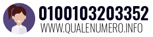 Numero di telefono 0100103203352 0100103203352