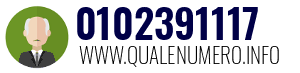 Numero di telefono 0102391117 0102391117
