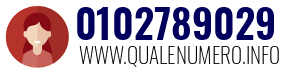 Numero di telefono 0102789029 0102789029