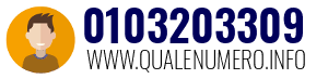 Numero di telefono 0103203309 0103203309