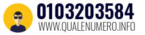 Numero di telefono 0103203584 0103203584