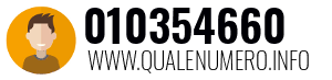 Numero di telefono 010354660 010354660