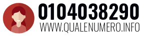 Numero di telefono 0104038290 0104038290
