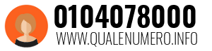 Numero di telefono 0104078000 0104078000