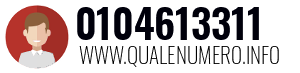 Numero di telefono 0104613311 0104613311