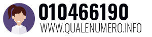 Numero di telefono 010466190 010466190