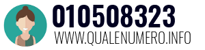 Numero di telefono 010508323 010508323