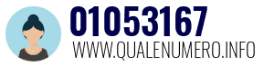 Numero di telefono 01053167 01053167