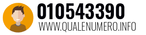 Numero di telefono 010543390 010543390