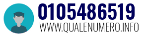 Numero di telefono 0105486519 0105486519