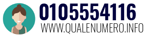 Numero di telefono 0105554116 0105554116