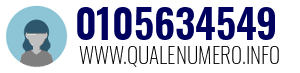 Numero di telefono 0105634549 0105634549
