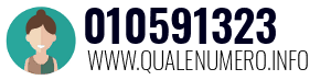 Numero di telefono 010591323 010591323