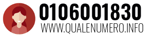 Numero di telefono 0106001830 0106001830