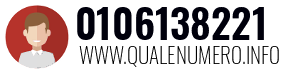 Numero di telefono 0106138221 0106138221