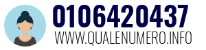 Numero di telefono 0106420437 0106420437