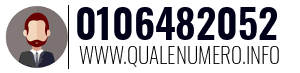 Numero di telefono 0106482052 0106482052