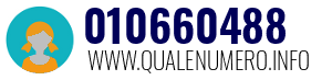 Numero di telefono 010660488 010660488