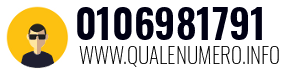 Numero di telefono 0106981791 0106981791
