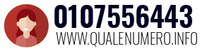 Numero di telefono 0107556443 0107556443
