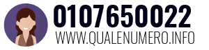 Numero di telefono 0107650022 0107650022