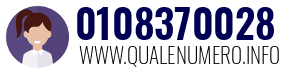 Numero di telefono 0108370028 0108370028