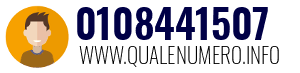 Numero di telefono 0108441507 0108441507