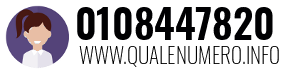 Numero di telefono 0108447820 0108447820