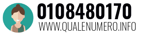 Numero di telefono 0108480170 0108480170