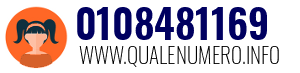 Numero di telefono 0108481169 0108481169