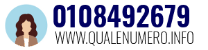Numero di telefono 0108492679 0108492679