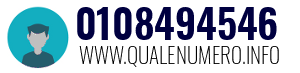 Numero di telefono 0108494546 0108494546
