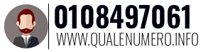 Numero di telefono 0108497061 0108497061
