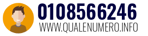 Numero di telefono 0108566246 0108566246