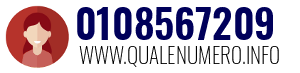 Numero di telefono 0108567209 0108567209
