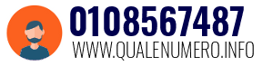 Numero di telefono 0108567487 0108567487