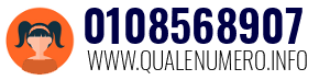Numero di telefono 0108568907 0108568907
