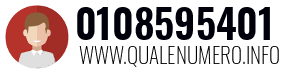 Numero di telefono 0108595401 0108595401