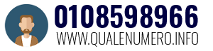 Numero di telefono 0108598966 0108598966