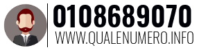 Numero di telefono 0108689070 0108689070