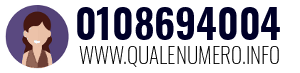 Numero di telefono 0108694004 0108694004