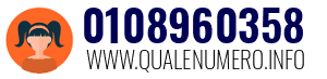 Numero di telefono 0108960358 0108960358