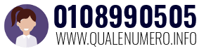 Numero di telefono 0108990505 0108990505