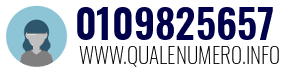 Numero di telefono 0109825657 0109825657