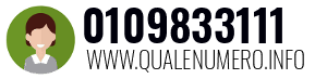 Numero di telefono 0109833111 0109833111