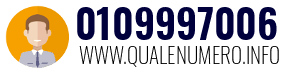Numero di telefono 0109997006 0109997006