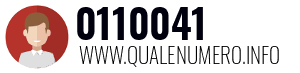 Numero di telefono 0110041 0110041