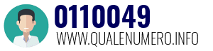 Numero di telefono 0110049 0110049